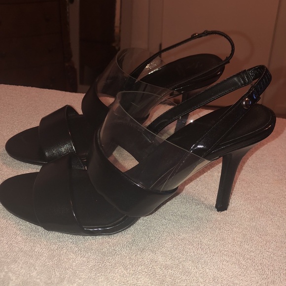 Simply Vera Slingback Heels Black 8 - Picture 1 of 7